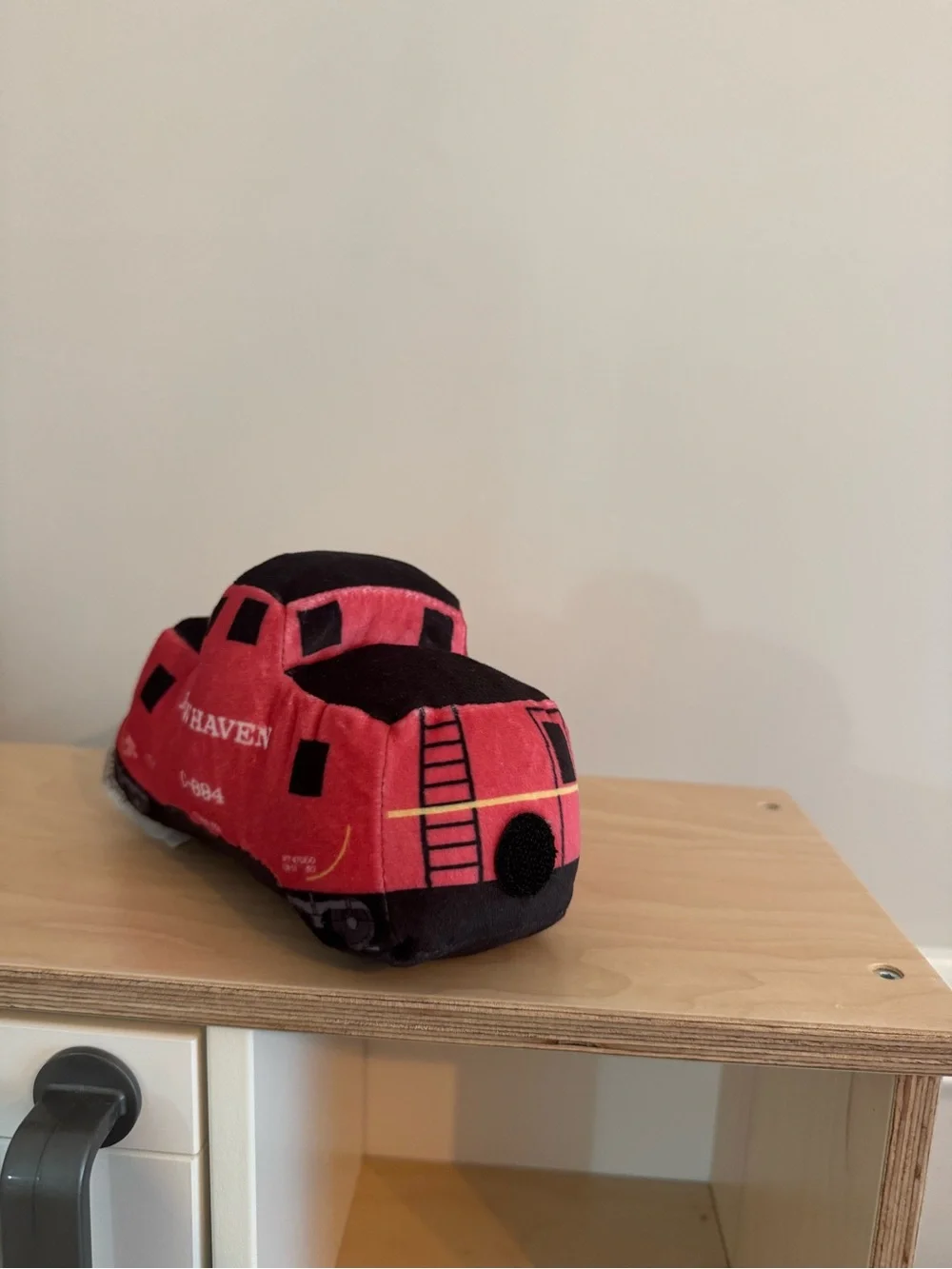 Red Plush Train Toy - Kids Soft Vehicle Plush